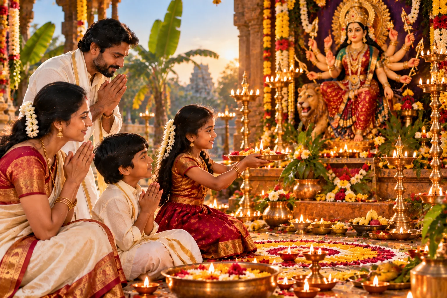 Śāradā Navarātri begins
